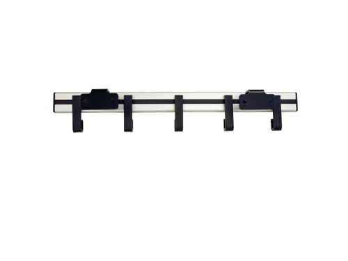 Pro-line Wandgarderobe 5 Haken zwart grijs