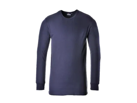 Portwest B123 Thermisch T-Shirt Lange Mouw Marineblauw maat XXL