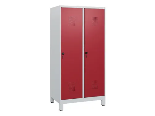 schoollocker,HxBxD 1630x800x500mm,2vak,vak B 400mm,draaigrendel,voeten