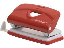 Q-CONNECT Light Duty perforator Metaal 2-gaats 10 vel Rood