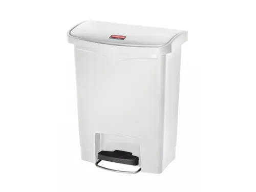 Pedaalemmer Slim Jim Step On Front Kunststof 30 Liter Wit