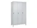 locker voor scheiding van kleding,HxBxD 1950x1200x500mm,3vak