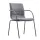 Conferentiestoel Serie 140 Frame Zwart Stof Grijs