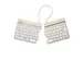 Split Break V2 ergonomisch toetsenbord Azerty BE Wit draadloos