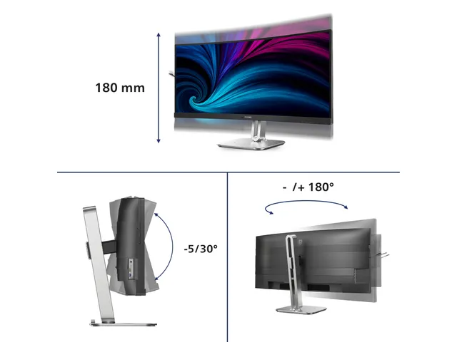 Philips 34B2U5900C Curved Business Monitor 34 inch WUHD