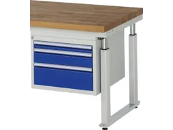 schuiflade-onderbouw v. werkbank HxBxD 440x580x600mm 3laden RAL5010