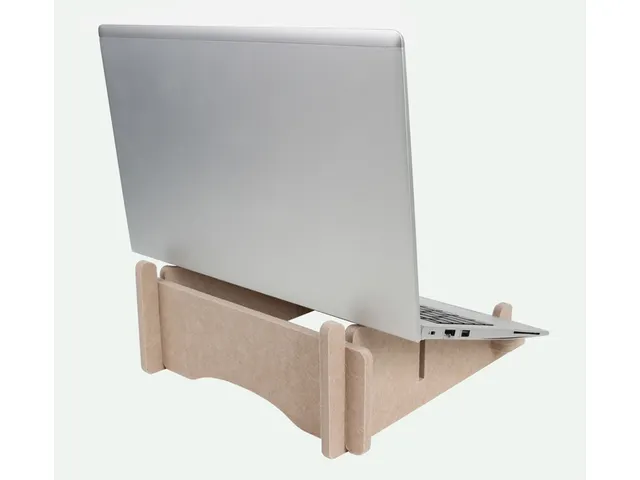 Support ordinateur portable Quantore feutre recyclé PET sable