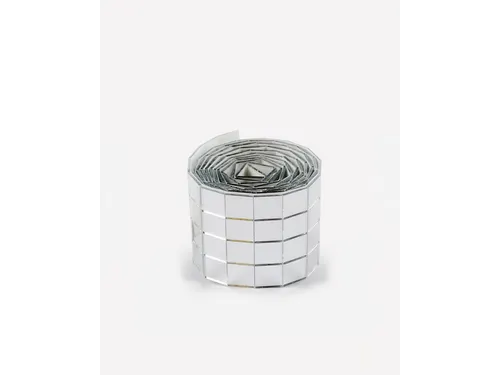 Mozaieksteentjes Folia zilver zelfklevend 10x10mm