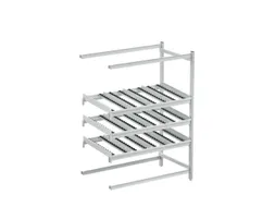 ESD-Kanban-stelling,aanbouwveld aan de zijkant,HxBxD 1860x1385x805mm