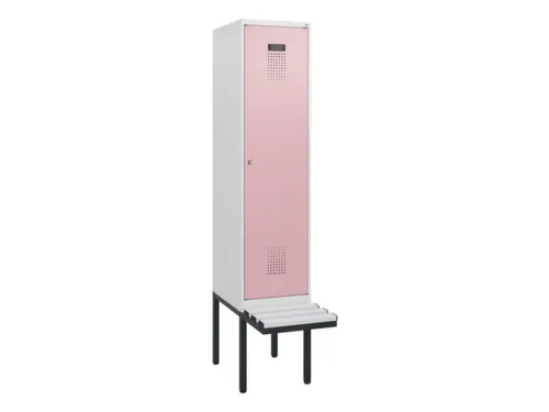 locker met bank,HxBxD 1950x400x815mm,1vak,vak B 400mm,cilinderslot