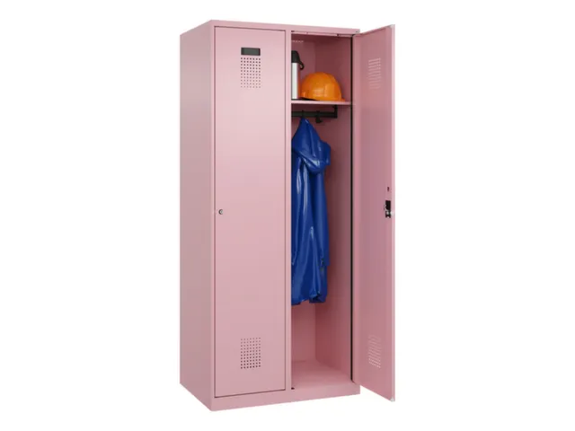 locker,HxBxD 1850x800x500mm,2vak,vak B 400mm,cil.-slot,staand op vloer