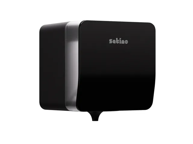 Poetspapierdispenser Satino CF1 Hyginity Plus medium zwart 333417