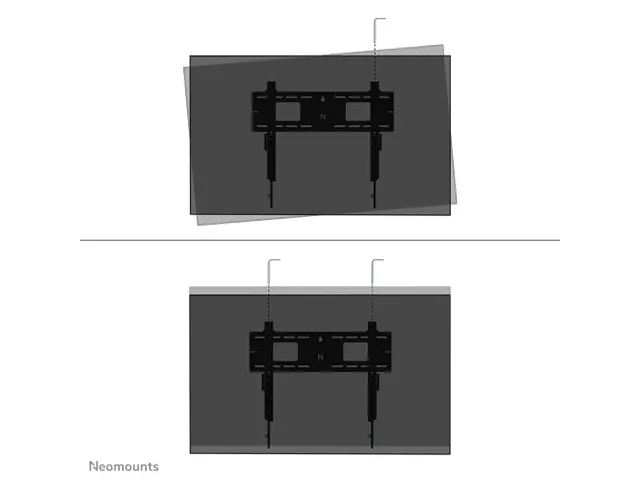Neomounts LEVEL-750 WL30-750BL16 Vlakke heavy duty muurbeugel - 42-86