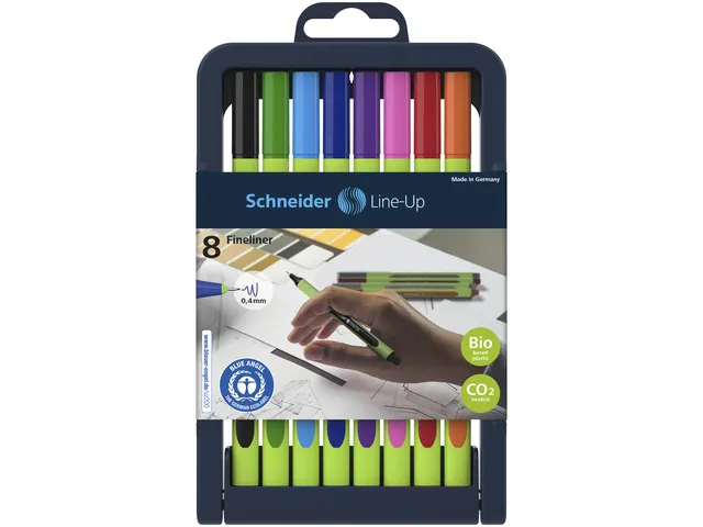 Fineliner Schneider Line-Up 0,4mm asoorti 8 stuks