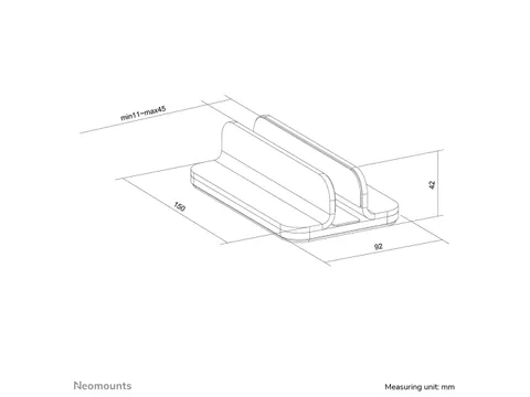 Neomounts NSLS300 Laptophouder - 11-17 inch - max 5 kg - universeel -