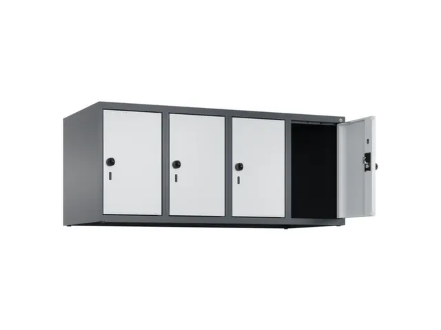 opzetkast,v. locker,4vak.,vak B 300mm,HxBxD 500x1200x500mm