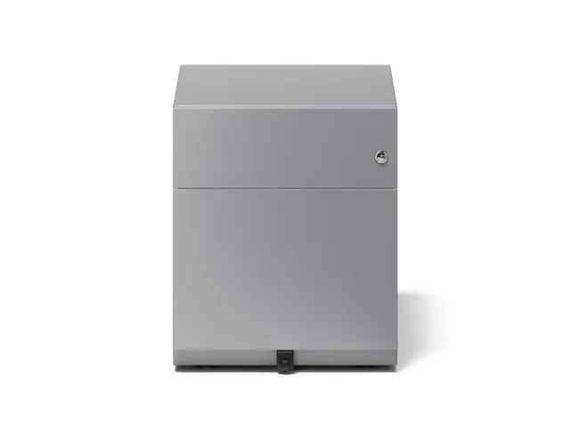 Mobiel Ladenblok Staalplaat 495x420x565mm 1hangmappenlade 1lade Zilver