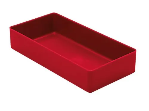 Inzetbak HxLxB 40x198x99mm Polystyreen Rood 50 stuks