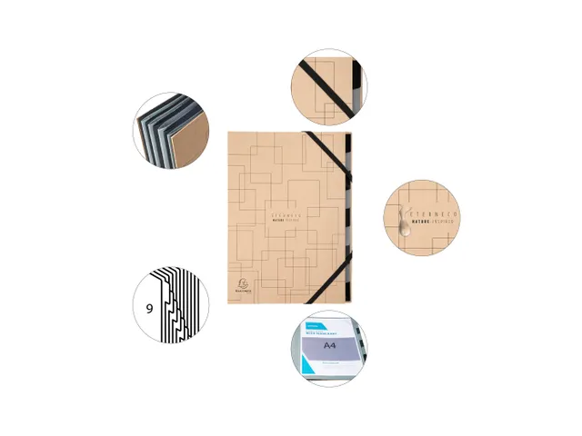 Sorteermap Harmonika 9 Indel A4 ETERNECO