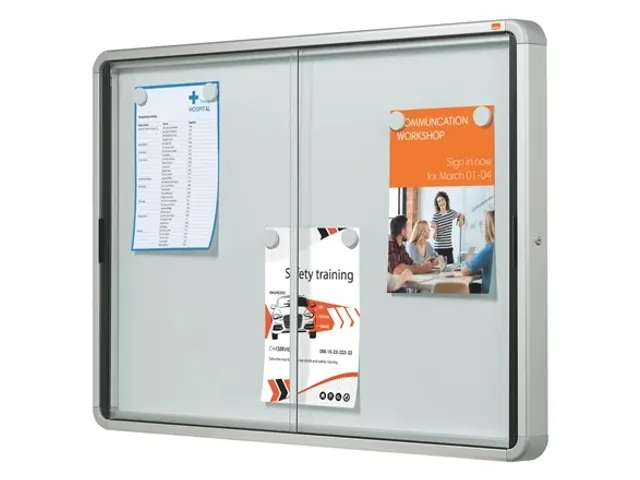 Nobo Binnenvitrine Schuifdeur 8xA4 Metaal
