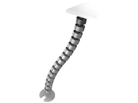 kabelworm,v. bureau,L 820mm,zilverkleurig