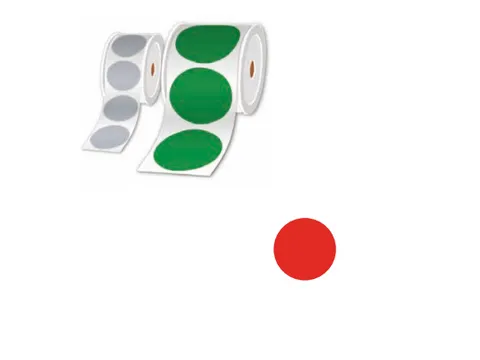 Brother LTZ14100FPEL, Rood, Cirkel, 10 cm, 250 stuk(s)