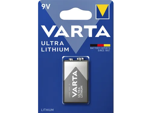 Batterij VARTA Ultra lithium 9Volt