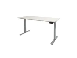 Dextro Plus Zit-sta Bureau Elektrisch 160x80 Krijtwit 25mm Alu