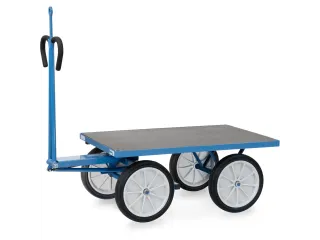 Handtrekwagen Trekoog 6404vz 1000kg 1200x800mm Massief Rubber - 1