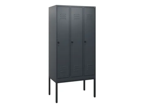 locker,HxBxD 1950x900x500mm,3vak,vak B 300mm,draaigrendel