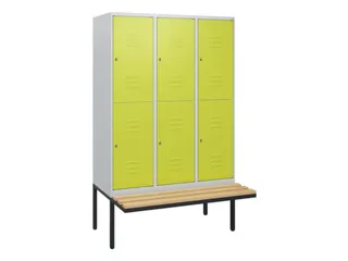 Dubbeldekse dekenkist,HxBxD 1950x1200x815mm,3x2vak.,vak B 400mm - 1