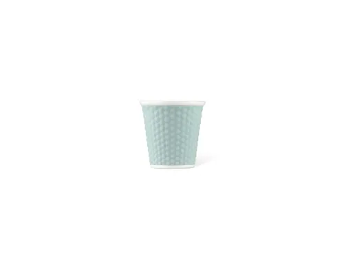 Beker porselein Les Artistes Paris 80ml siliconen grip Pastel Blauw