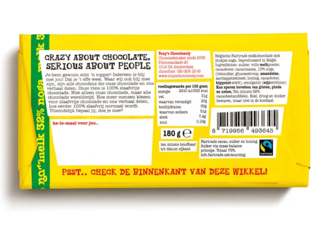 Chocolade Tony's Chocolonely reep 180gr melk noga "Blij met jou"