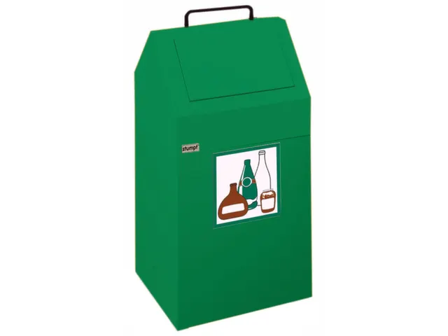 conteneur de tri sélectif,coupe-feu,1x45l,HxlxP 640x330x310mm