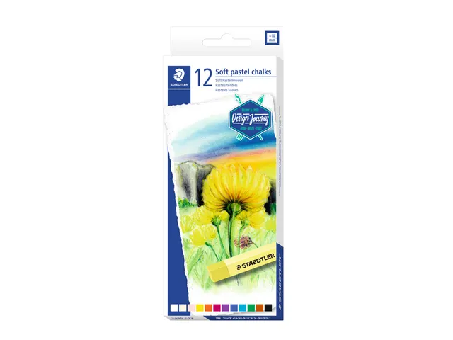 Pastelkrijt Steadtler 2430 Karat Zacht assorti set à 12 stuks