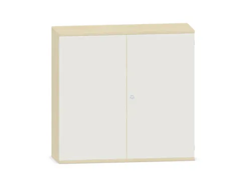kantoorkast,HxBxD 1150x1200x430mm,decor romp esdoorn,decor front wit