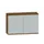 Kantoorkast 770x1200x430mm Decor Romp Noten Decor Front Lichtgrijs