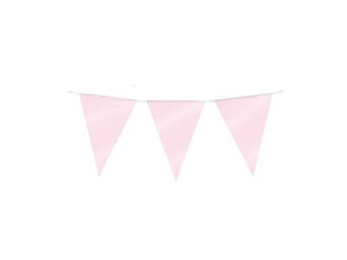 Party Flag Foil Baby Pink