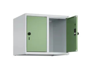 opzetkast,v. locker,2vak.,vak B 300mm,HxBxD 500x600x500mm,vleugeldeur - 2