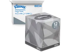 Facial tissues Kleenex 2-laags kubus 12x88stuks wit 8834