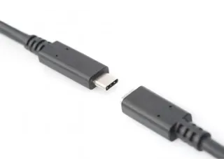 USB Type-C verlengkabel Type C St/Bu 2m 3A 480MB Versie 2.0 Zwart - 2