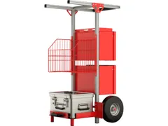 bhv-wagen,draagverm. 47,8kg,PU-banden,HxBxD 1147x570x636mm,aluminium