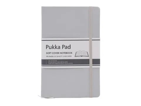 Carnet de notes Pukka Pad SignaturSC 13x21cm ligné beige