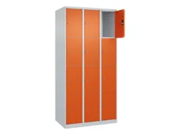 lockerkast,HxBxD 1850x900x500mm,3x4vakken,vak B 300mm,cil.-slot