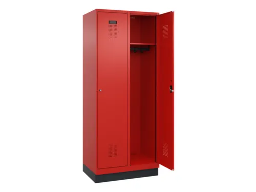 locker,HxBxD 1950x800x500mm,2vak,vak B 400mm,cil.-slot,sokkel