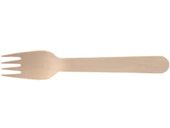 Papstar Vork Pure uit hout 16cm 250 stuks