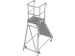 escalier mobile,roulant,estrade H 1,95m,8marches a. revêtement R13,al