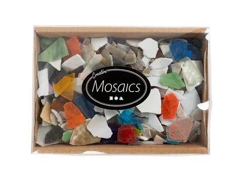 Mozaïek Creativ Company grootte 8-20mm dikte 2-3mm 2kg assorti