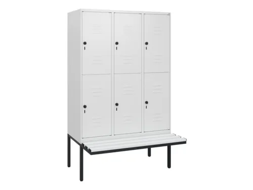 Dubbeldekse dekenkist,HxBxD 1950x1200x815mm,3x2vak.,vak B 400mm