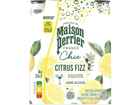 Mocktail Citrus Fizz Blik 25 CL Pak 4 Stuks